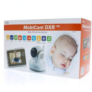 MOBI MobiCam DXR-M1 Baby Monitoring System with Smart Auto Tracking, Night Vision, Remote Pan & Tilt, Lullabies, Quad View, Baby Monitor, Baby Monitoring System, Baby Camera