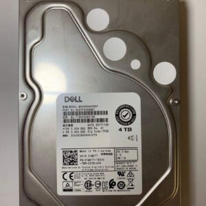 Toshiba 4TB HDD 7.2K RPM 3.5" 12Gb/s SAS Hard Disk Drive Model: MG04SCA40ENY DP/N: 1MVTT