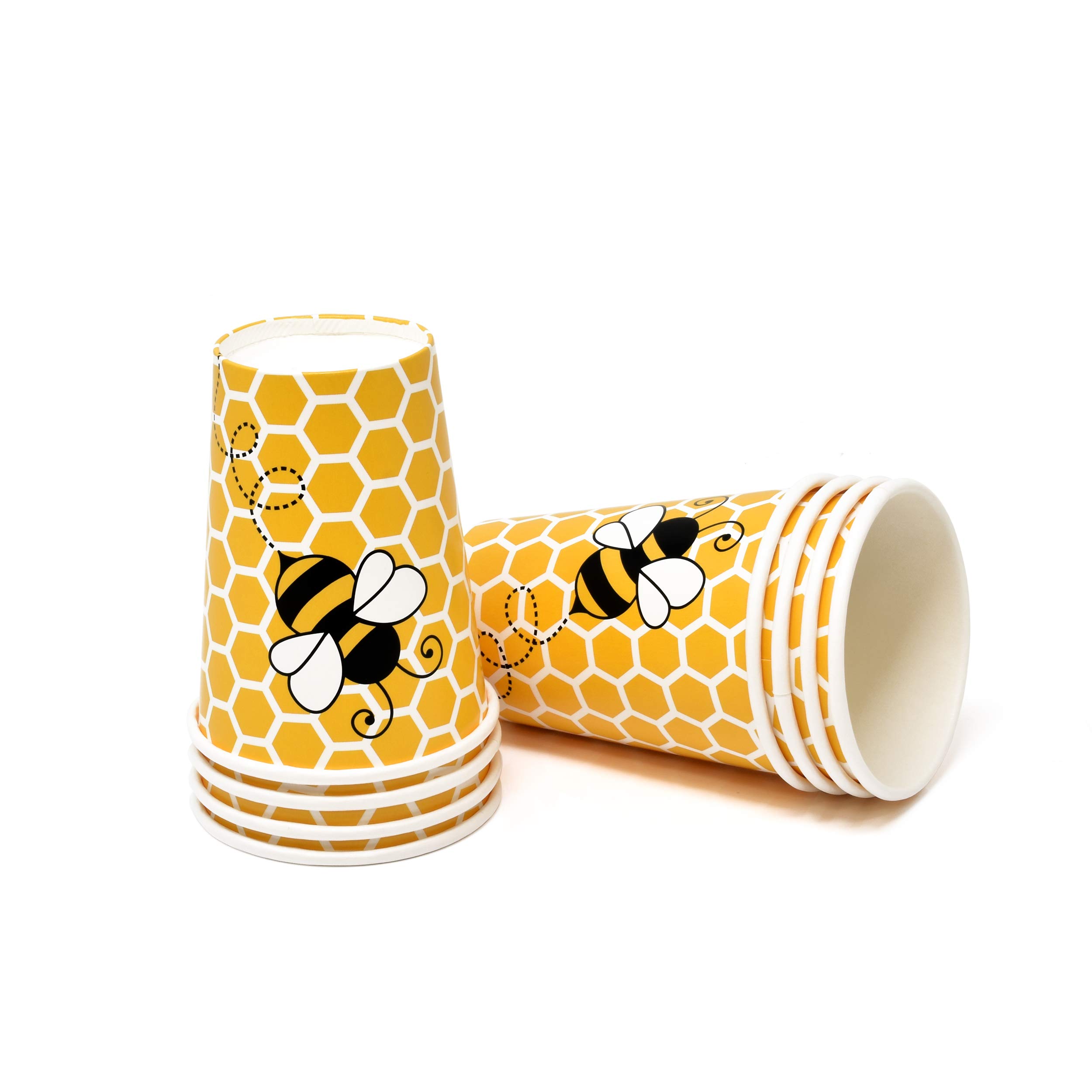 Gift Boutique Honey Bee Party Set - Serves 24, Includes Dinner Plates, Luncheon Napkins, and 24 9 oz Cups