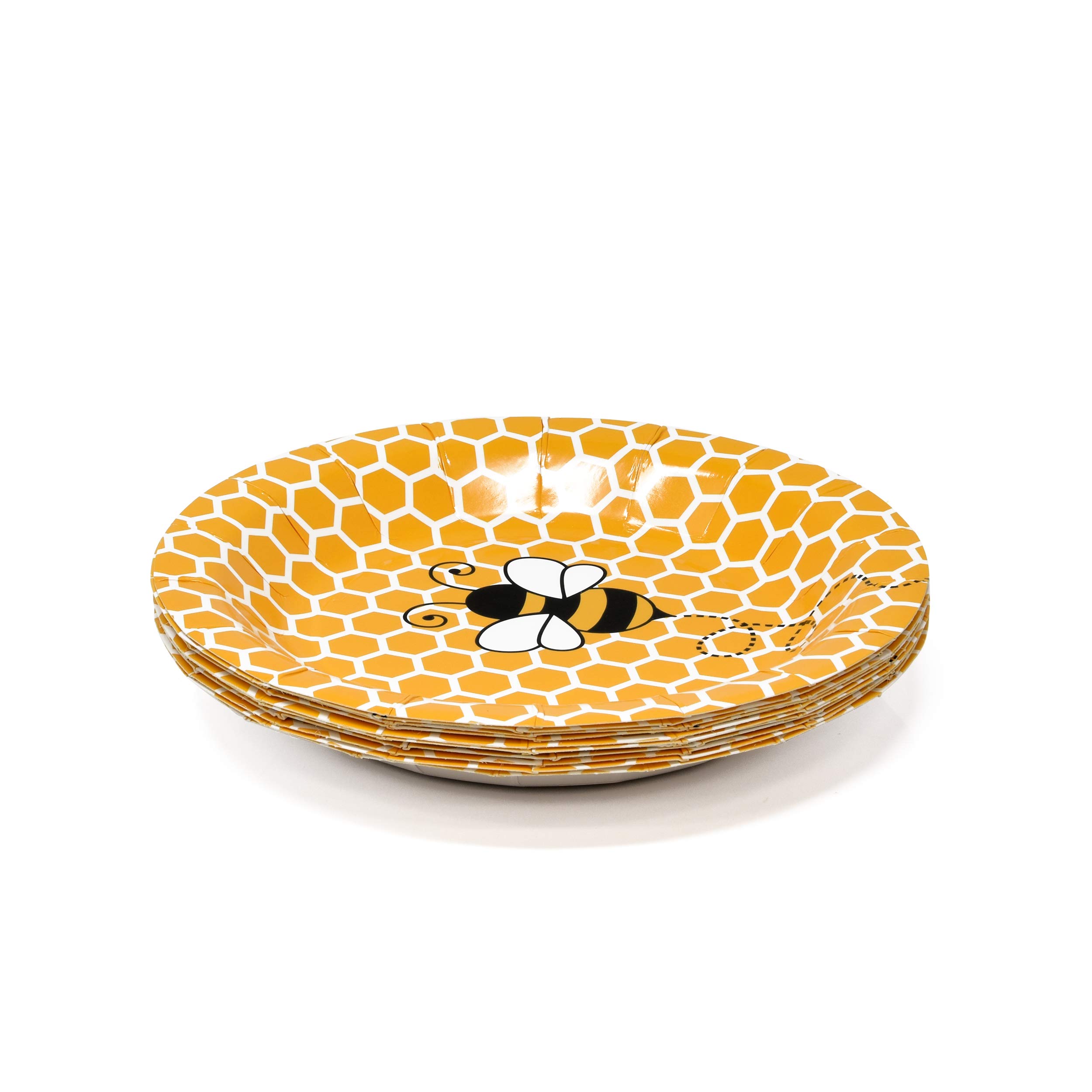 Gift Boutique Honey Bee Party Set - Serves 24, Includes Dinner Plates, Luncheon Napkins, and 24 9 oz Cups