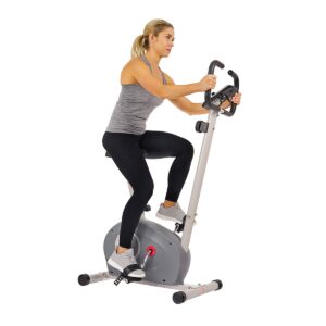 sunny health & fitness magnetic resistance upright bike