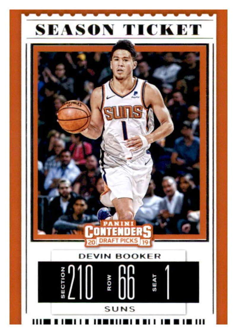 2019-20 Panini Contenders Draft Picks Season Ticket Variation #15 Devin Booker Phoenix Suns Basketball Card