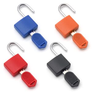 8 Pack Padlock, Small Padlock with Key for The Luggage Lock, Backpack,Gym Locker Lock,Suitcase Lock,Classroom Matching Game and More (8 Colors)