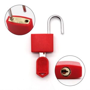 8 Pack Padlock, Small Padlock with Key for The Luggage Lock, Backpack,Gym Locker Lock,Suitcase Lock,Classroom Matching Game and More (8 Colors)