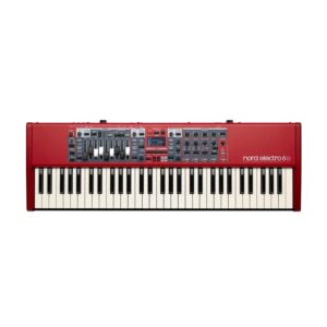 Nord Electro 6D 61 Key Semi-Weighted Action Keyboard Bundle with Keyboard Stand, Bench, Sustain Pedal and Headphones (5 Items)