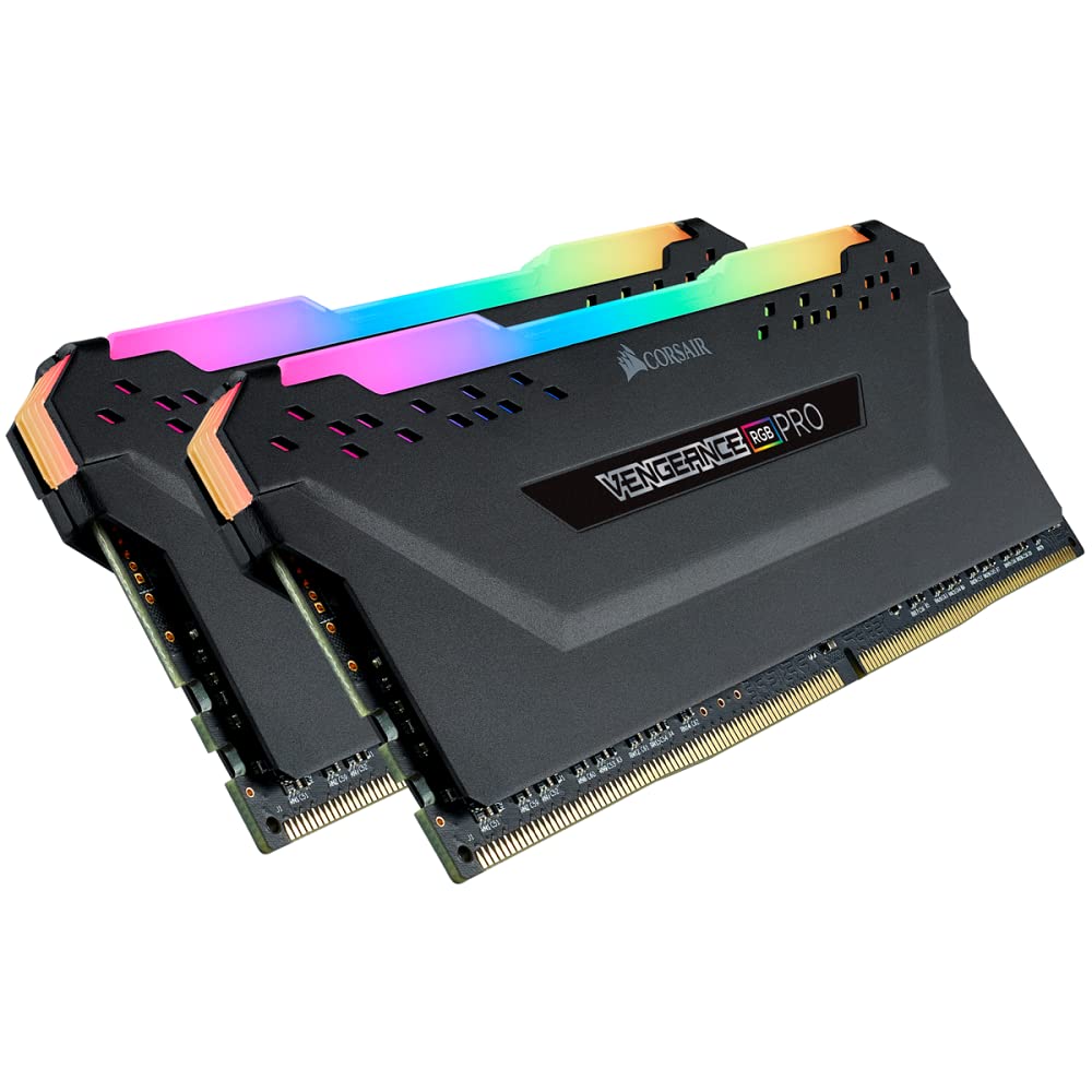 Corsair Vengeance RGBPRO16GB (2x8GB) Ddr43200(Pc4-25600)C16Amd Optimizedmemory–Black