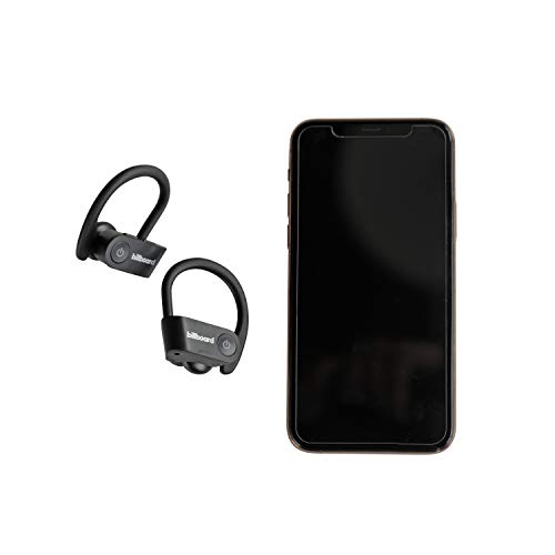 Billboard Bluetooth 5.0 True Wireless Stereo Sport Earhooks with Charging Stand, Black (BB2623)