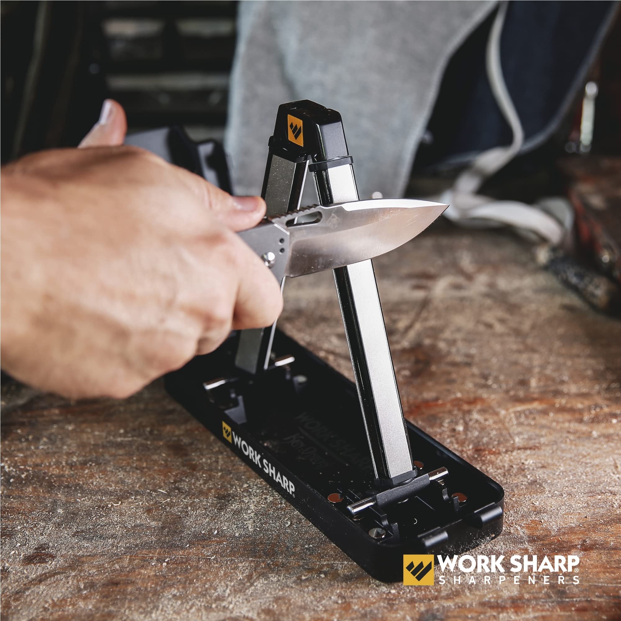 Work Sharp - WSBCHAGS Benchtop Angle Set Knife Sharpener - Ken Onion Edition