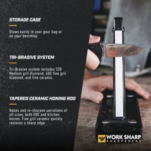 Work Sharp - WSBCHAGS Benchtop Angle Set Knife Sharpener - Ken Onion Edition