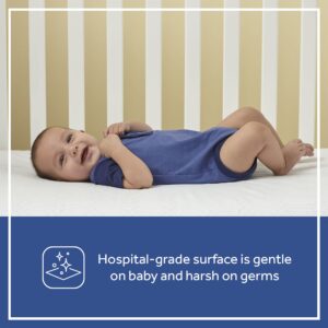 Sealy Posture Haven Orthopedic Antibacterial 2-Stage Dual Firm Waterproof Baby Crib Mattress & Toddler Bed Mattress, Non-Toxic, Air Quality Certified, 182 Premium Coils, Made in USA, 52"x28"