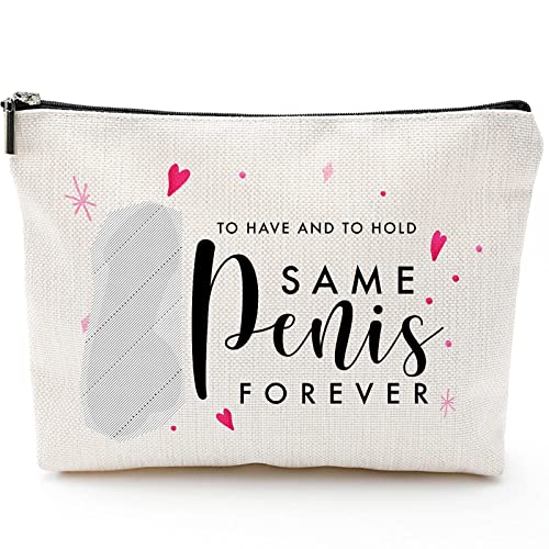 Bridal Shower Gift Ideas, Bachelorette Party Favors, Valentine's Day Gifts for Her Him, Fun Engagement Gifts, Makeup Travel Bag, Bridal Shower Gifts for Bride, Fun Bride Survival kit?Bride Makeup Bag