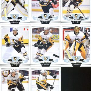 2019-20 O-Pee-Chee Hockey Pittsburgh Penguins Team Set of 17 Cards: Kris Letang(#15), Bryan Rust(#19), Justin Schultz(#60), Erik Gudbranson(#85), Brian Dumoulin(#104), Jake Guentzel(#112), Sidney Crosby(#155), Zach Aston-Reese(#167), Olli Maatta(#181), Ev