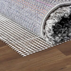 unique loom anti-slip all surface slim indoor use rug pad (3' 11" x 5' 11"')