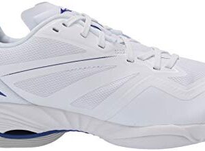 Mizuno Wave Lightning Z6 Mens Volleyball Shoe, White-Navy, 11