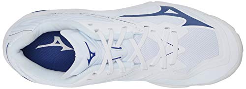 Mizuno Wave Lightning Z6 Mens Volleyball Shoe, White-Navy, 11