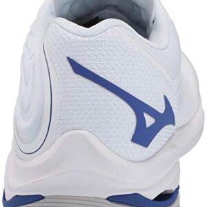 Mizuno Wave Lightning Z6 Mens Volleyball Shoe, White-Navy, 11