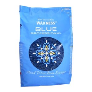 waxness premium hard wax beads blue professional 2.2 pounds