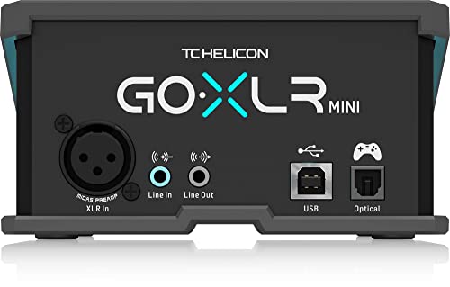 TC Helicon GoXLR MINI Online Broadcast Mixer with USB/Audio Interface and Midas Preamp, Officially Supported on Windows