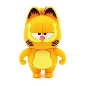 2.0 garfield orange cat 128gb usb external hard drive flash thumb drive storage device cute novelty memory stick u disk cartoon