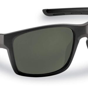 Flying Fisherman Freeline Classic Polarized Sunglasses, Matte Black Frames/Smoke Lenses, Medium