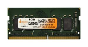 dolgix 8gb ddr4 pc4-21300 2666mhz laptop 260pins 1.2v memory ram module upgrade