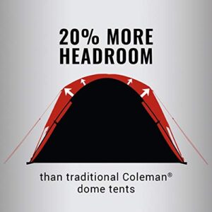 Coleman Skydome Camping Tent with Dark Room Technology, 8 Person