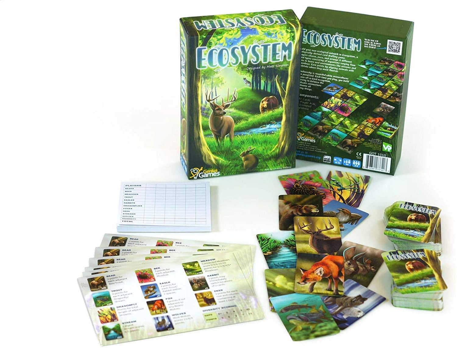 Ecosystem - A Family Card Game about Animals, their Habitats, and Biodiversity - Card Game for Kids 10+ and Adults - Family Games - Kids Board Games for Environmental Science Class - Fun Board Games