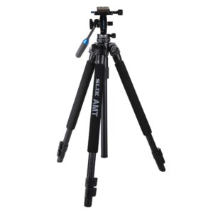 slik pro 330svh aluminum tripod with svh-501 compact fluid video head for mirrorless/dslr sony nikon canon fuji cameras and more - black (613-354)