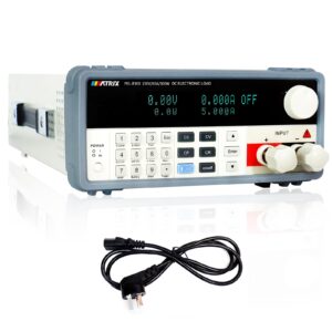 matrix electronic load tester pel8300, 150v/60a 300w programmable dc electronic load, 0.1mv 0.1ma resolution dc power supply tester for voltage current, 0.1% accuracy electric circuit testing device