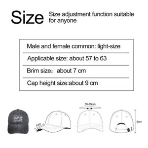 Denim Cap Without Music Life Would B Flat Baseball Dad Cap Classic Adjustable Sports for Men Women Hat