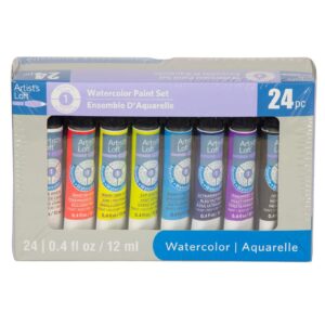 watercolor paint set by artist's loft, 24 colors
