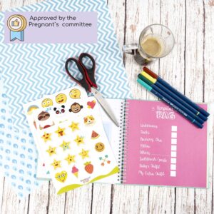 My Belly Book | Pregnancy Journal and Baby Memory Book with Stickers | Baby's Scrapbook and Photo Album | Pregnancy Journals for First Time Moms | Pregnancy Journal Memory Book