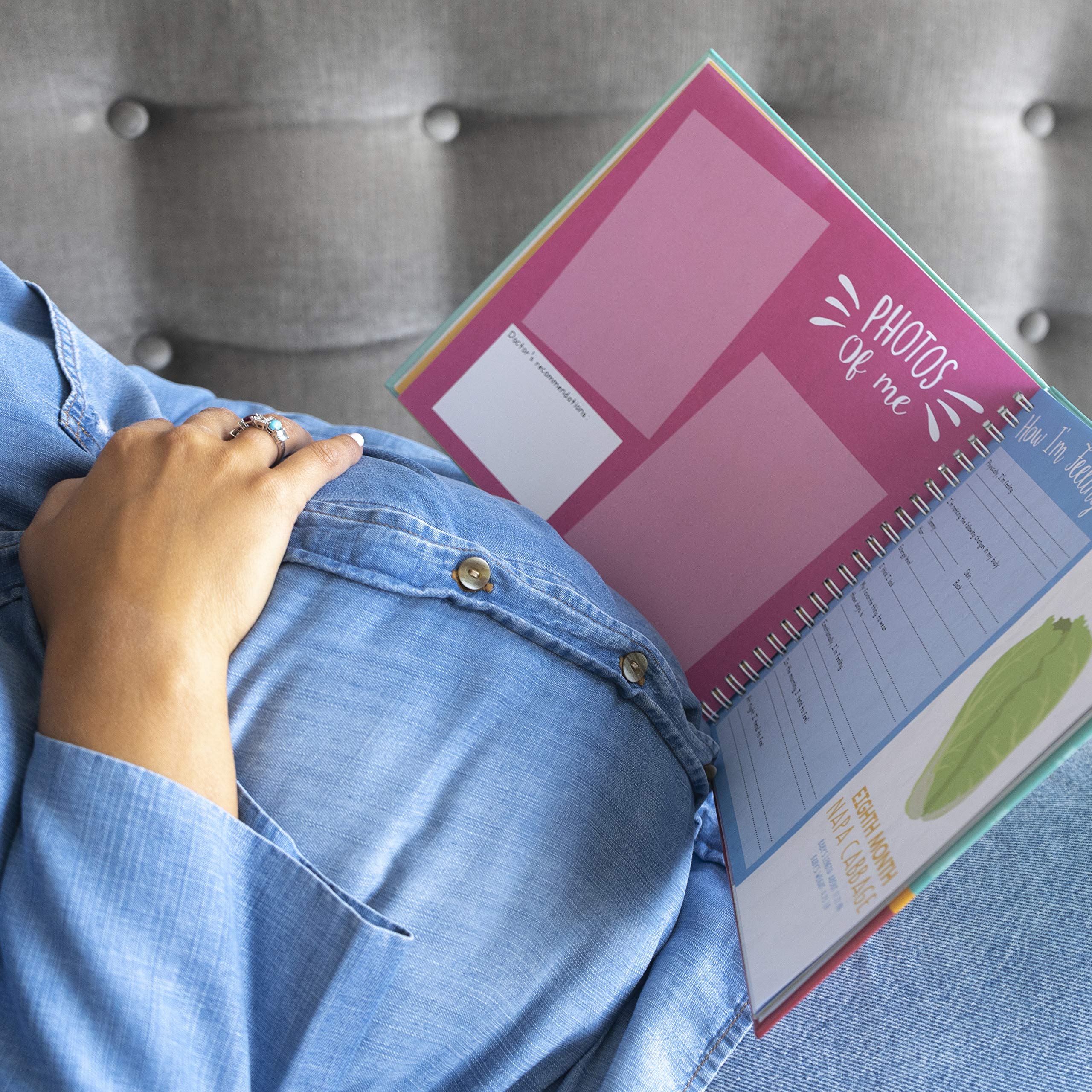 My Belly Book | Pregnancy Journal and Baby Memory Book with Stickers | Baby's Scrapbook and Photo Album | Pregnancy Journals for First Time Moms | Pregnancy Journal Memory Book