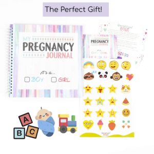 My Belly Book | Pregnancy Journal and Baby Memory Book with Stickers | Baby's Scrapbook and Photo Album | Pregnancy Journals for First Time Moms | Pregnancy Journal Memory Book