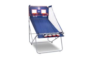 pop-a-shot official dual shot sport arcade basketball game (blue)