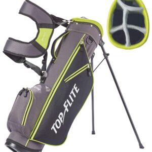 Top Flite 2019 Kids' 9-Piece Complete Set – (Height 53” and Above)-Grey/Volt-Left Hand