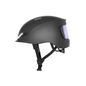 Lumos Matrix Smart Bike Helmet | Animated LED Display | Front and Back Turn Signals| Skateboard, Scooter, Road Bicycle Helmet for Adults: Men, Women (Without MIPS)