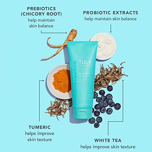 TULA Skin Care The Cult Classic Purifying Face Cleanser - Travel-Size, Gentle and Effective Face Wash, Makeup Remover, Nourishing and Hydrating, 1 oz.