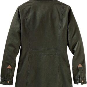 Legendary Whitetails Women's Standard Saddle Country Shirt Jacket, Dark Army, Small