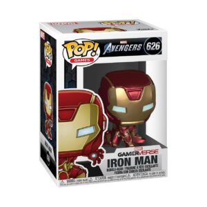 funko pop! marvel: avengers game - iron man (stark tech suit), multicolor