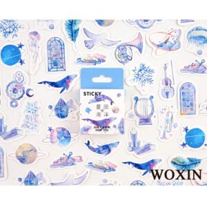 WOXIN Kawaii Sticker Set for Teens/Grils Waterproof Vinyl Stickers (6 Set, 400 Pieces)