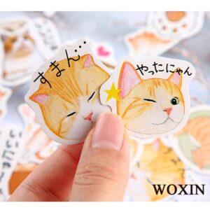 WOXIN Kawaii Sticker Set for Teens/Grils Waterproof Vinyl Stickers (6 Set, 400 Pieces)