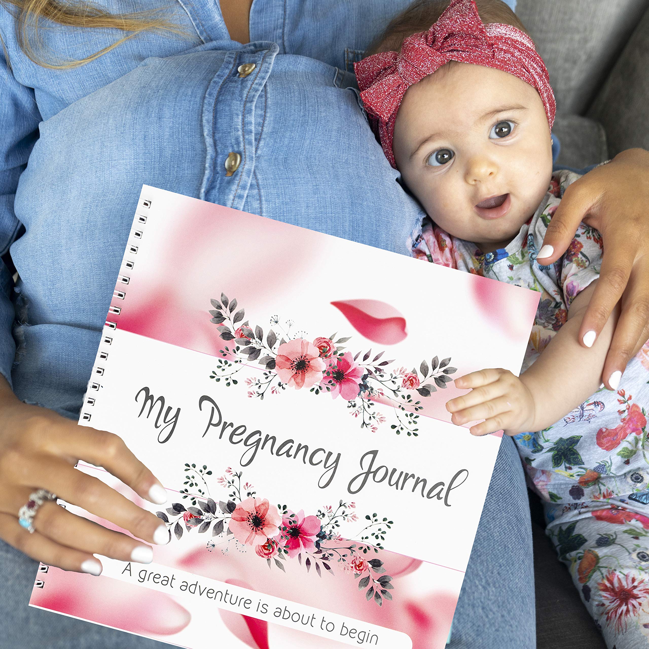 Unconditional ROSIE Pregnancy Journal & Baby Memory Book with Stickers - Planner for First Time Moms - 2022