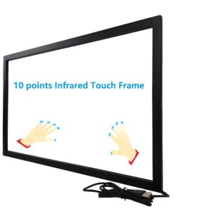 Deyowo 80 Inch Interactive 10 Points Infrared IR Touch Screen Overlay Frame Free Driver