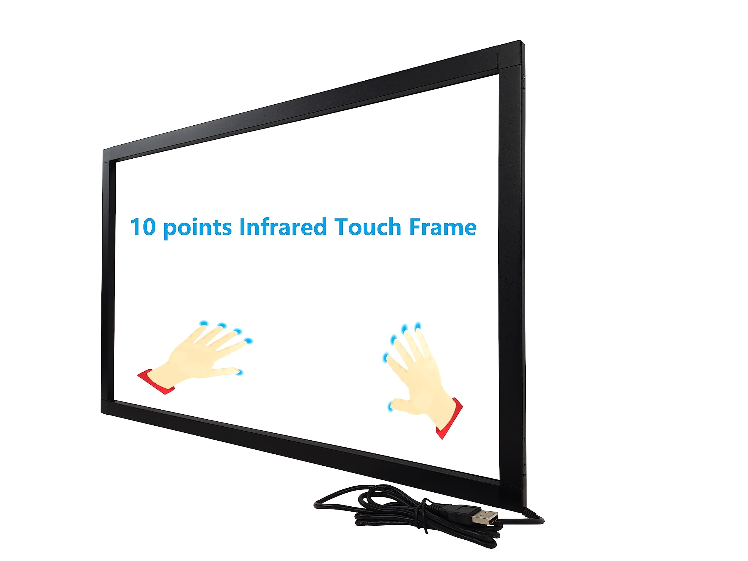 Deyowo 80 Inch Interactive 10 Points Infrared IR Touch Screen Overlay Frame Free Driver