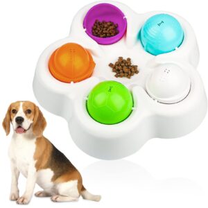 calhnna dog puzzle toys - interactive dog toys for treat training mentally stimulation dog gifts enrichment toys for puppy small medium large dogs