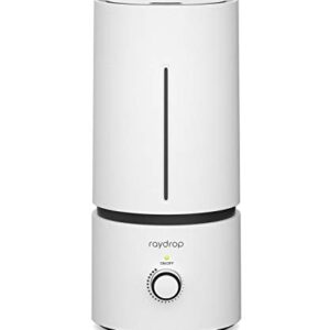 raydrop Cool Mist Humidifiers for Home Babies, 1.70 L Quiet and Small Ultrasonic Humidifier for Bedroom Nightstand, Space Saving, Auto Shut Off - (0.45 Gallon, US 110 V)