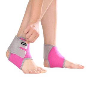 eulant kids ankle brace 1 pair, children ankle support, ankle compression sleeve for foot & ankle swelling, achilles tendon, joint pain, injury recovery, for ice skating dance hiking running