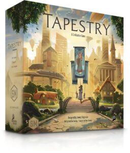 stonemaier games: tapestry (base game) | a civilization building board game | lead a unique civilization to greatness through cultural and technological advances | 1-5 players, 120 minutes, ages 14+