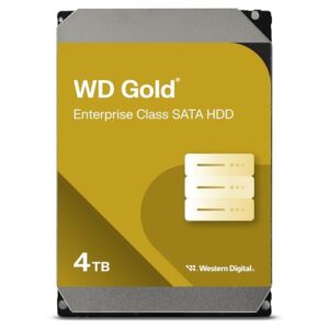 western digital 4tb wd gold enterprise class internal hard drive - 7200 rpm class, sata 6 gb/s, 256 mb cache, 3.5" - wd4003fryz